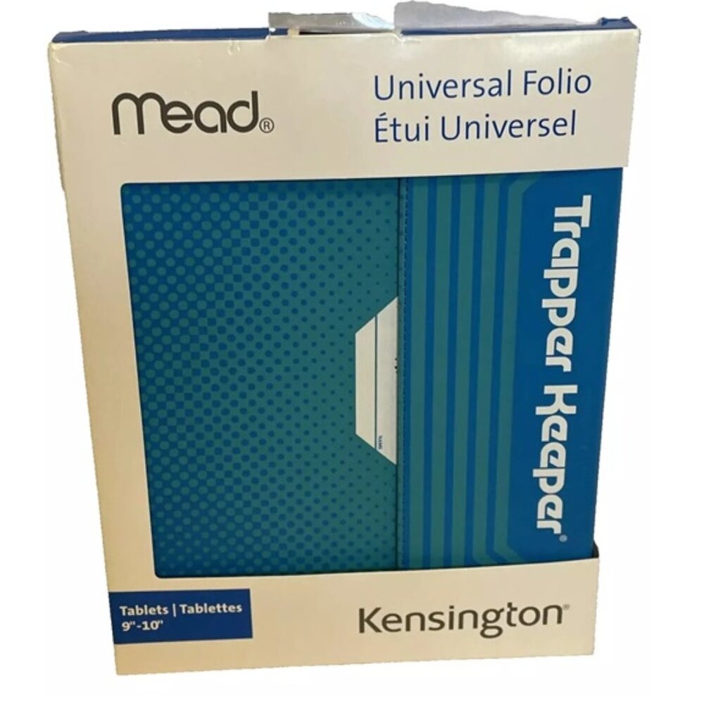 Kensington Blue Universal Folio For 9-10 Tablet NIB Trapper Keeper by MEAD